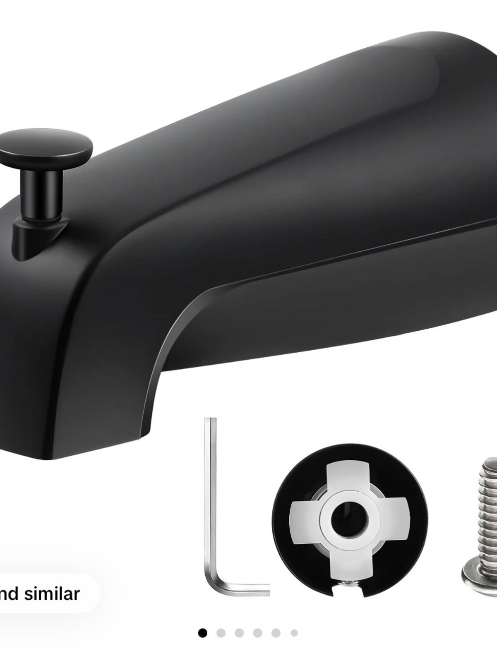 Senlesen bathtub faucet easy to install Tub spout  with diverter